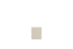Garten Beistelltisch Quira - in Beige aus Aluminium und Polypropylen