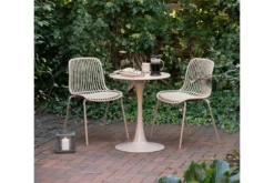 Garten Beistelltisch Serevina - modernes Desing in Taupe