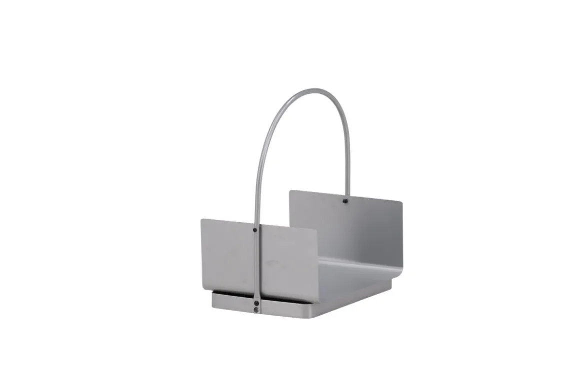 Garten Brennholzkorb Carry - aus Stahl in Silber