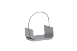 Garten Brennholzkorb Carry - aus Stahl in Silber