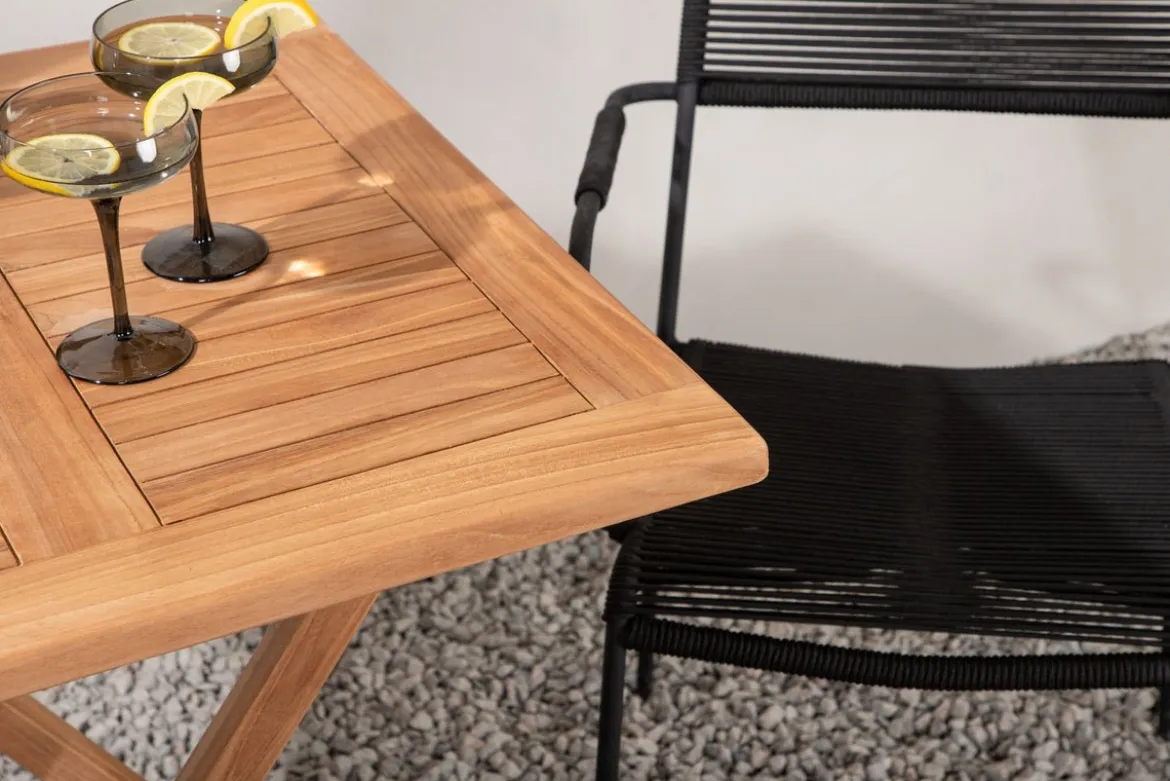 Garten Cafegruppe Elbe – 3-teiliges Gartenmöbel-Set 70x70 cm