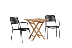 Garten Cafegruppe Elbe – 3-teiliges Gartenmöbel-Set 70x70 cm