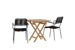 Garten Cafegruppe Elbe – 3-teiliges Gartenmöbel-Set 70x70 cm