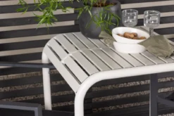 Garten Cafegruppe Florenz – 3-teiliges Gartenmöbel-Set in Beige/Schwarz