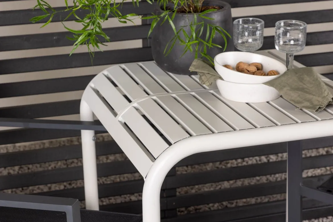 Garten Cafegruppe Florenz – 3-teiliges Gartenmöbel-Set in Beige/Schwarz