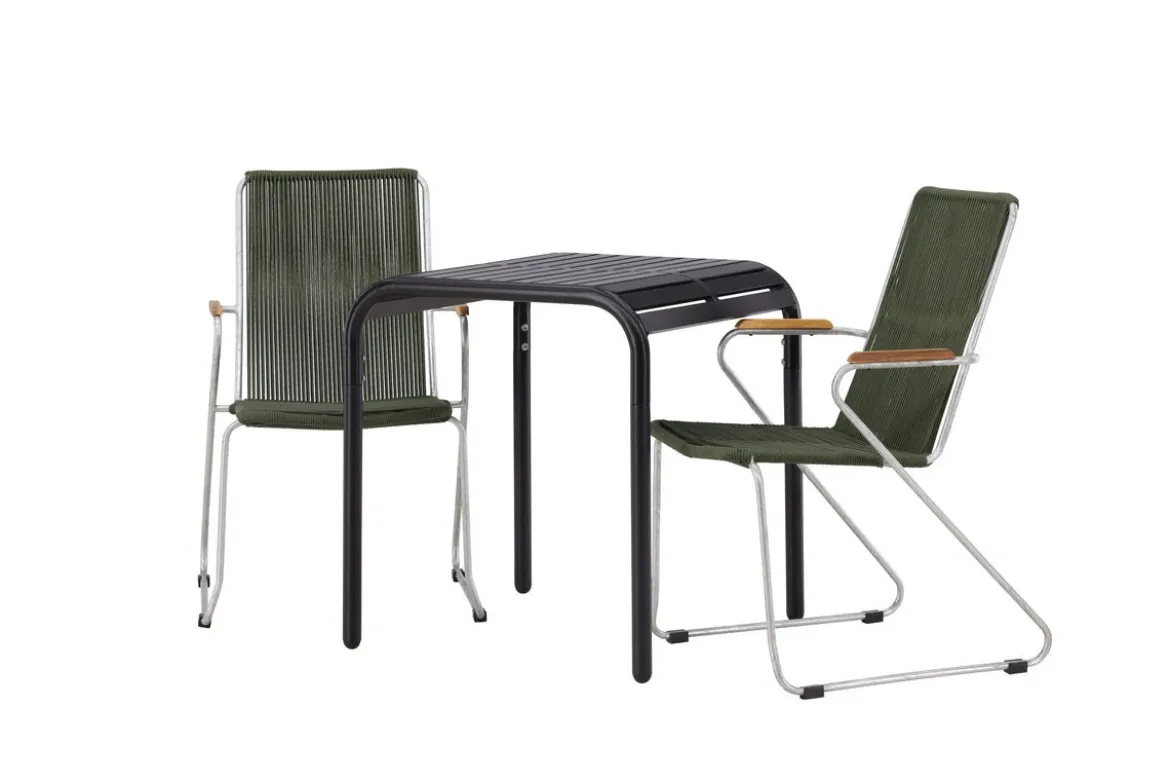 Garten Cafegruppe Kaloro – 3 teiliges Set in Grün