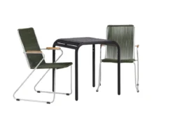 Garten Cafegruppe Kaloro – 3 teiliges Set in Grün