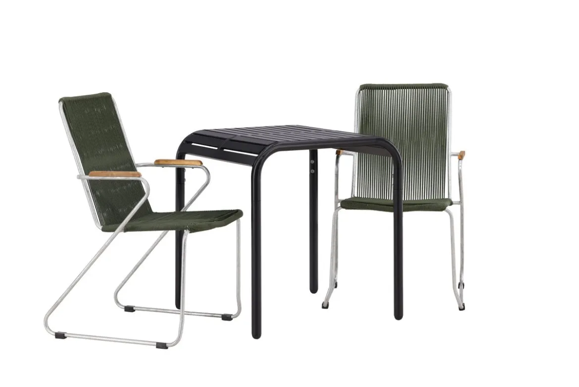 Garten Cafegruppe Kaloro – 3 teiliges Set in Grün