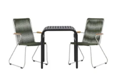 Garten Cafegruppe Kaloro – 3 teiliges Set in Grün