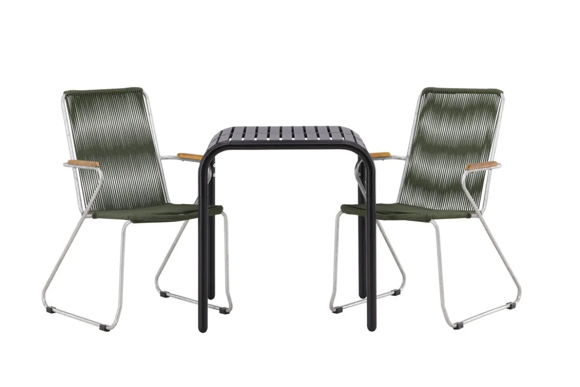 Garten Cafegruppe Kaloro – 3 teiliges Set in Grün