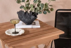 Garten Cafegruppe Kivara – 3 teiliges Set aus Teakholz und Polyester