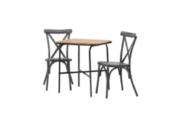 Garten Cafegruppe Living – 3-teiliges Gartenmöbel-Set mit Stühlen aus Aluminium