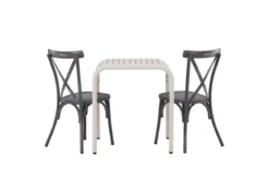 Garten Cafegruppe Narvis – 3-teiliges Gartenmöbel-Set 70x70 cm