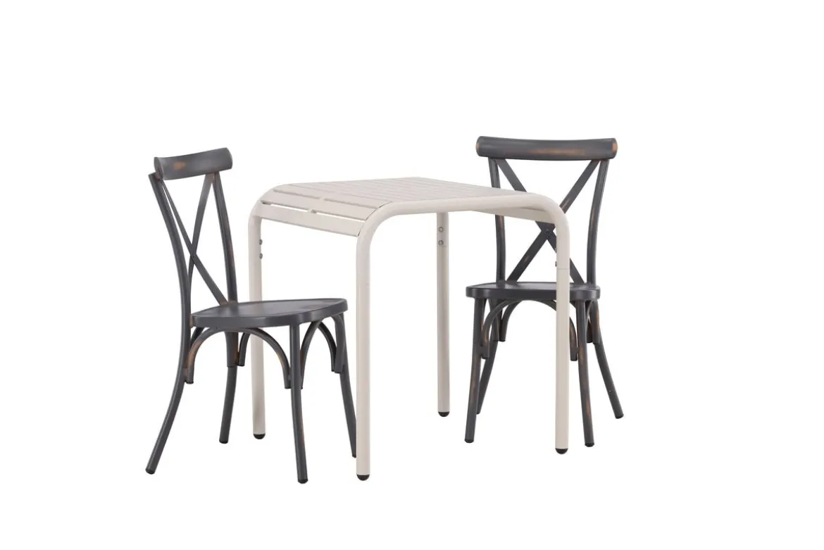 Garten Cafegruppe Narvis – 3-teiliges Gartenmöbel-Set 70x70 cm