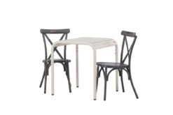 Garten Cafegruppe Narvis – 3-teiliges Gartenmöbel-Set 70x70 cm
