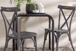 Garten Cafegruppe Olivio – 3 teiliges Set in Dunkelgrau