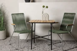 Garten Cafegruppe Ruben – 3-teiliges Gartenmöbel-Set mit einer Akazien-Tischplatte