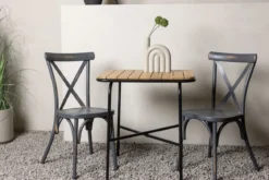 Garten Cafegruppe Uber – 3-teiliges Gartenmöbel-Set mit Stühlen aus Aluminium