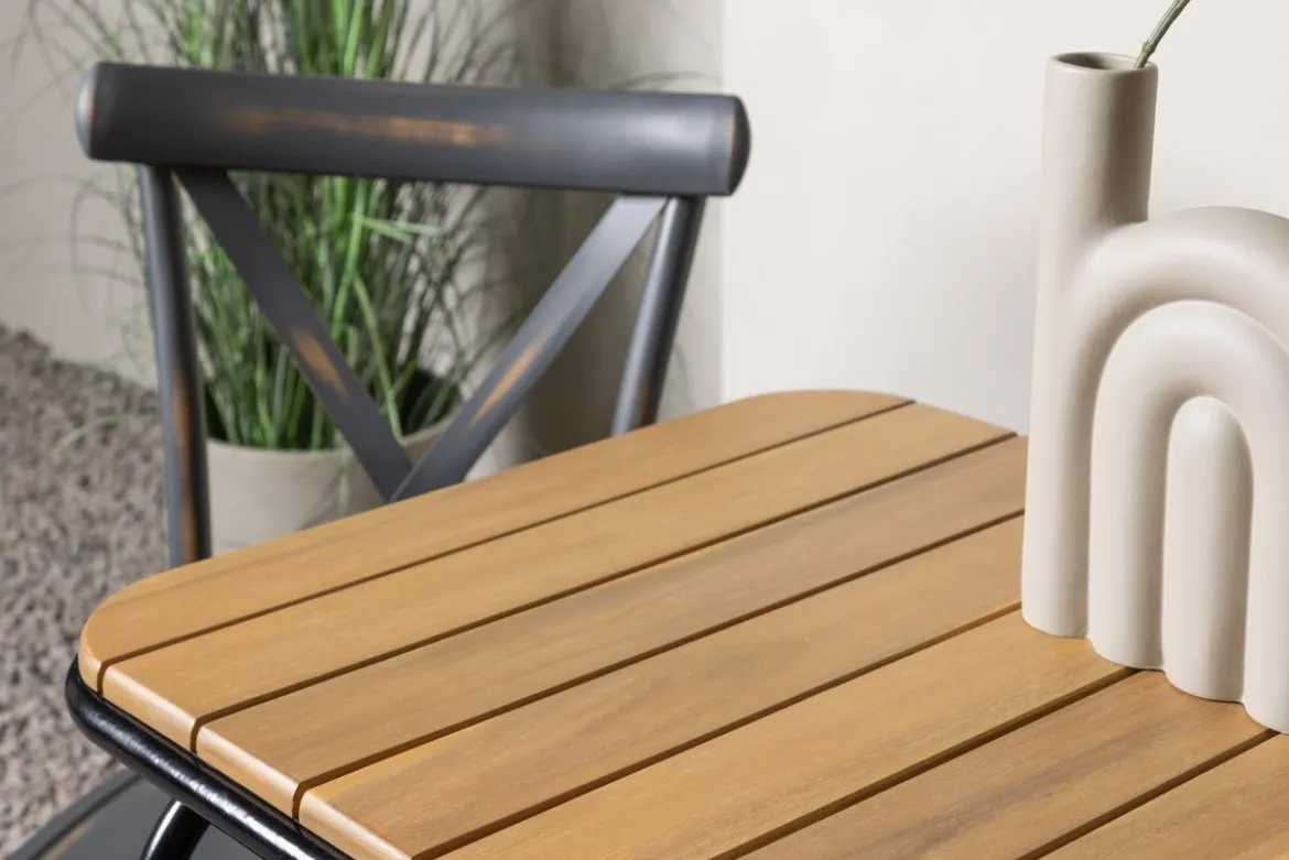 Garten Cafegruppe Uber – 3-teiliges Gartenmöbel-Set mit Stühlen aus Aluminium