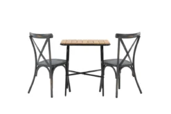 Garten Cafegruppe Uber – 3-teiliges Gartenmöbel-Set mit Stühlen aus Aluminium