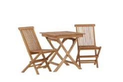 Garten Cafegruppe Wavaro – 3 teiliges Set aus Teakholz