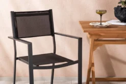 Garten Cafegruppe Xavina – 3 teiliges Set aus Teakholz und Textilene