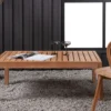 Garten Couchtisch Albania - Aus Teakholz in Natur-Optik