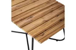 Garten-Couchtisch Beri – Akazienholz mit Metallgestell