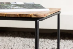 Garten Couchtisch Berit - Mit Tischplatte aus Akazie in Natur-Optik
