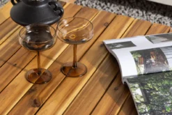 Garten Couchtisch Berit - Mit Tischplatte aus Akazie in Natur-Optik