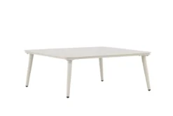 Garten Couchtisch Hannes - Aus beigem Aluminium