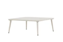 Garten Couchtisch Hannes - Aus beigem Aluminium