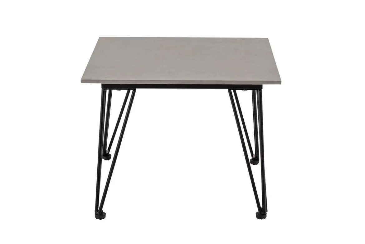 Garten-Couchtisch Rova – Fibercement mit Metallgestell