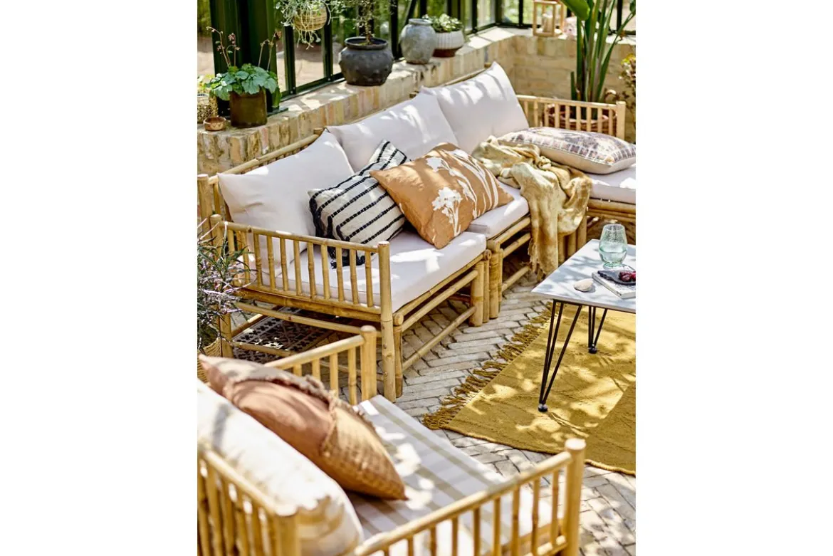 Garten-Couchtisch Rova – Fibercement mit Metallgestell
