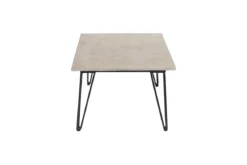 Garten-Couchtisch Sovar – Fibercement in Grau mit Metallgestell