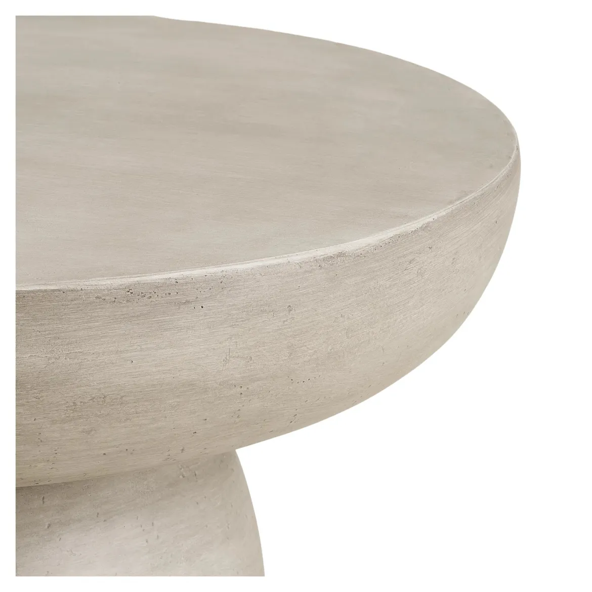 Garten Couchtisch Stonea – in skulpturaler Form aus Faserlehm in Grau