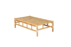 Garten Couchtisch Zypern - Aus Rattan und Bambus in Natur-Optik