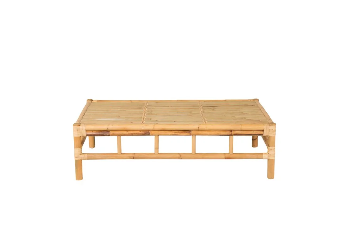 Garten Couchtisch Zypern - Aus Rattan und Bambus in Natur-Optik