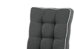 Garten 3er Set - Stuhlkissen Jill aus Polyester, Dunkelgrau