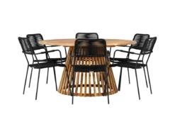 Garten Essgruppe Asante – 7-teiliges Gartenmöbel-Set mit Tisch aus Akazie
