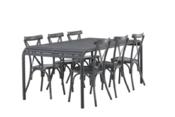 Garten Essgruppe Canggu – 7-teiliges Gartenmöbel-Set aus Aluminium