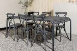 Garten Essgruppe Canggu – 7-teiliges Gartenmöbel-Set aus Aluminium