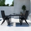 Garten Essgruppe Forma – 7-teiliges Gartenmöbel-Set in Beige oder Schwarz