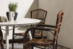 Garten Essgruppe Jorina – 5-teiliges Set in Rattanoptik