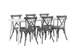 Garten Essgruppe Livious – 7-teiliges Gartenmöbel-Set für bis zu 6 Personen