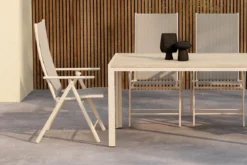 Garten Essgruppe Lorette – 5-teiliges Gartenmöbel-Set in Schwarz oder Beige