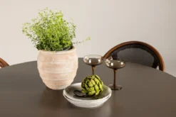 Garten Essgruppe Mina – 5-teiliges Gartenmöbel-Set mit braunem Tisch aus Aluminium