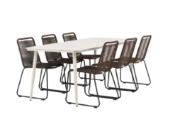 Garten Essgruppe Nashville – 7-teiliges Gartenmöbel-Set für bis zu 6 Personen