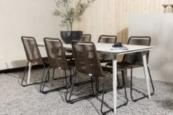 Garten Essgruppe Nashville – 7-teiliges Gartenmöbel-Set für bis zu 6 Personen