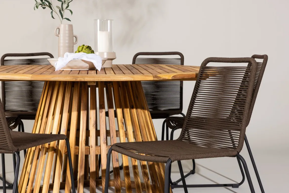 Garten Essgruppe Noris – 7-teiliges Gartenmöbel-Set mit Tisch aus Akazie